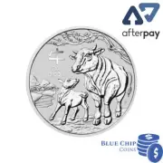 2021 50c YEAR OF THE OX 1/2oz SILVER BULLION COIN IN CAPSULE