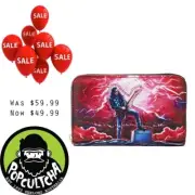 Stranger Things - Eddie Tribute 4" Faux Leather Zip-Around Wallet "New"