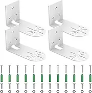 ZLHETWT 4Pcs PTZ Camera Bracket with Screws Metal Surveillance Camera Support Holder for Camera Adhesive and Screw Mounting Household Security Camera Bracket