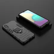 With Ring Stand Cover Case For Samsung Galaxy A02 M02 - Black