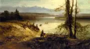 Dream-art Studio Oil painting Sioux-Tribe-on-the-Platte-River-Andrew-W-Melrose-o