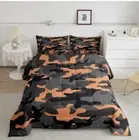 Feelyou Army Camo Bedding Set For Kids Boys Teens 3pcs Full Size Camouflage