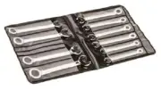 RS Pro COMBINATION SPANNER SET 10-Pieces 4-11mm Metric, Flat Type, Carbon Steel