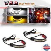 For Motorcycle Fork Turn Signal / Daytime Dual-color Switchback LED Light Strips