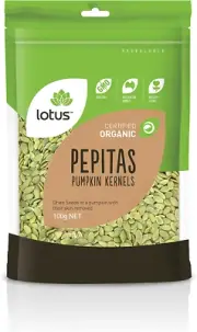 Lotus Organic Pepitas (Pumpkin Kernels) 100 G
