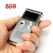 LUD 609 DHandheld LCD Screen Mini Digital Voice Recorder - Gray (8GB)