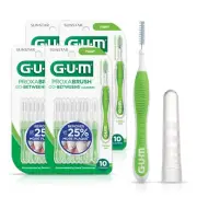 GUM Proxabrush Go Betweens 10 Count Interdental Brushes for Tight Spaces