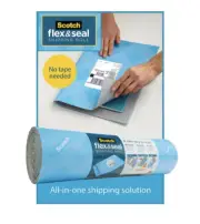 Scotch Flex & Seal Shipping Roll 38cm x 3m Packaging Shipping Bubble Wrap