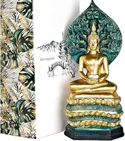 25DOL Buddha Statues for Home. 12" Buddha Statue (The Enlightened One). Collectibles and Figurines, Meditation Decor, Spiritual Living Room Decor, Yoga Zen Decor, Hindu and East Asian Décor