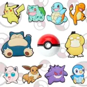 Lot of 11 Official Pokemon 3D Crocs Charm Pikachu Squirtle Snorlax Psyduck Eevee