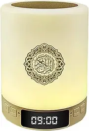 YOUNGL Remote Control Bluetooth Quran Speaker, Bluetooth Speaker Wireless Quran Touch LED Lamp Adjustable Bluetooth Speaker Gift MP3 Player TF FM Quran Koran Translator