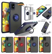 For OnePlus Nord N10 5G Ring Stand Holder Case Hybrid Matte TPU Hard PC Cover
