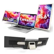 Laptop Screen Extender, 15.6" Portable Monitor, 120% sRGB FHD 1080P Triple