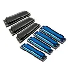 7x Set Key of C Colorful Blues Harmonica Blues Rock Jazz Folk Harmonica 20 Tone