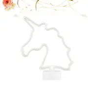 LED Unicorn Shaped Separate Base Decorative lights Shape Neon Light Night Light