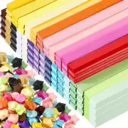1350 Sheets Stars Origami Paper Strips 27 Colors Double Sided Folding Stars Orig