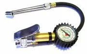 Commercial Grade Dual Chuck Tire Inflator 2" Gauge Pressure Reader 12"...