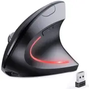 Bluetooth and 2.4G 2-in-1 Rechargeable Wireless Mouse Ergonomic Vertical Desi...