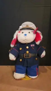 Build-A-Bear Patriotic Dog With Stand