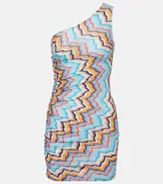 [Missoni] Missoni Zig Zag lamé beach cover-up UK 14 multicoloured