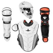 All-Star PHX Pro Paige Halstead Fastpitch Softball Catcher's Set, White/Black, L
