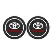 Car Water Cup Bottle Holder Mat Anti-slip Silica Gel Waterproof Mat For Toyota Corolla Camry Hilux RAV4 Car Accessories