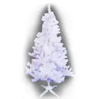 在飛比找Yahoo奇摩購物中心優惠-摩達客 台製5尺(150cm)豪華型白色聖誕樹-裸樹(不含飾