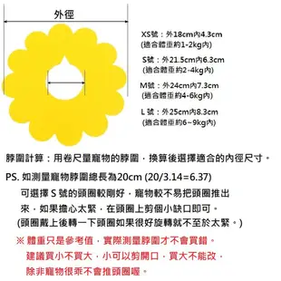 五九商行 防舔咬頭套 毛毡布伊莉莎白圈 太陽花防咬頭套 防舔護圈 寵物術後頭套 軟頭套 貓頭套 狗頭套 毛氈伊麗莎白頭套