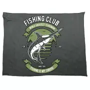 Fishing Club Worlds Greatest Fisherman - Funny Microfiber Gym Sports Towel