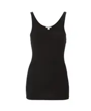 James Perse Ribbed Daily Tank Top 1,3 Black