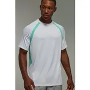 Mens Multi Man Active Lightweight Colour Block Regular Fit Gym T-shirt