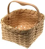 VIRC Cape Cod Blueberry Basket Kit - Basketry Kit - Ages 14+ - Shaker Style - Light Brown - Unisex - Not Foldable