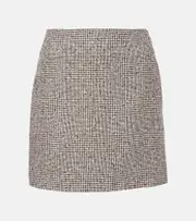 [Blaze Milano] Blazé Milano Coci linen-blend miniskirt AU 14 beige
