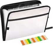 Peach Gradient File Organizer Expanding 13 Pockets A4 Letter Size Organizer Folder with Zipper Closure Office Supplies Folders for Document Storage