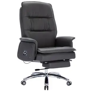 老板椅牛皮大班椅按摩商務家用可躺電腦椅旋轉現代辦公椅