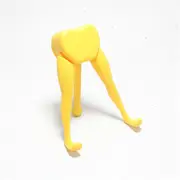 3PCS Universal Triangle Stable Adjustable Foldable Desktop Phone Holder Stand for iPhone Xiaomi ZTE Nubia YELLOW BLACK