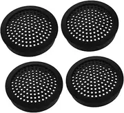 BELLIFFY 4pcs Black Speaker Protector Mesh Grills for Tweeter Subwoofer Durable Car Audio Protection Stylish Design for Seamless Integration Easy Installation for Audio Enthusiasts