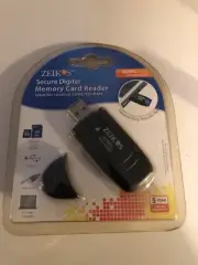 Zeikos SD Memory Card Reader 2.0 SD-SDHC-MMC Card Reader New Sealed