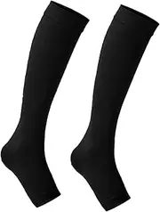 Generic Compression Socks for Women Men Nylon Compression Socks Support Circulation for Shopping Guides, black, XL