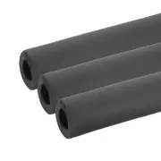 3Pcs 1-1/4" (32mm) ID x 3.3Ft x 0.59" Pipe Insulation Foam Tube Black