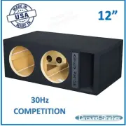 12" Sub Box Dual Ported Subwoofer Enclosure 12" Vented Speaker Box Car Audio