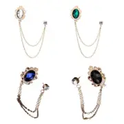 Fashion Bridegroom Wedding Brooches Cloth Art Hand-Made Brooch Lapel Pin