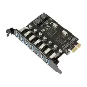 7 Ports PCI-E Express To USB 3.0 Expansion Card Adapter Hub Controller