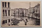 Venezia - Mercato sul Canal Grande (Market on the Grand Canal) - Italy Postcard