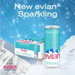 《限時９折》法國 EVIAN 依雲天然礦泉水 運動版限量瓶 500ML / 鋁罐氣泡水 330ML