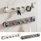 Multi-Purpose Wall Mounted Hooks Towel Rack Robe Coat Hangers Vacuum Cup Hook