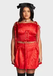 [Sugar Thrillz] Plus Rose My Beloved Underbust Corset Top