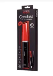New KISS Travel Cordless Flat Iron Rouge 3/4" Tourmaline Ceramic Plates