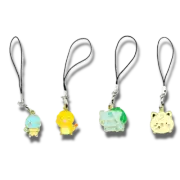 POKEMON ZIPPER CHARM Charmander Bulbasaur Squirtle Jigglypuff Phone Strap