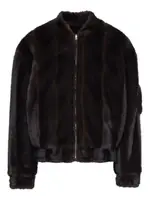 [Mm6 Maison Margiela] Mm6 Maison Margiela-Bomber Con Zip Frontale In Pelliccia Sintetica-Uomo 48 IT